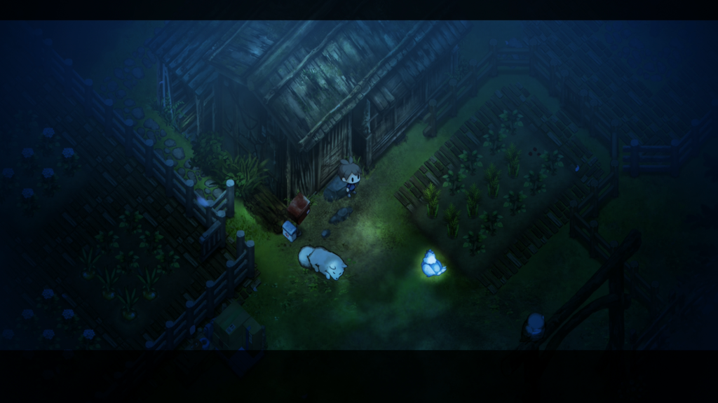Early Village in the Shade gameplay footage seemed designed to offer a look at the balance between farming sim and Yomawari horror.