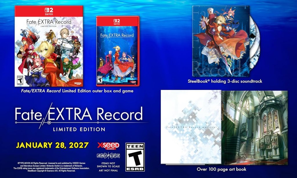 Fate/Extra Record Stream Highlights New Card Combat System
