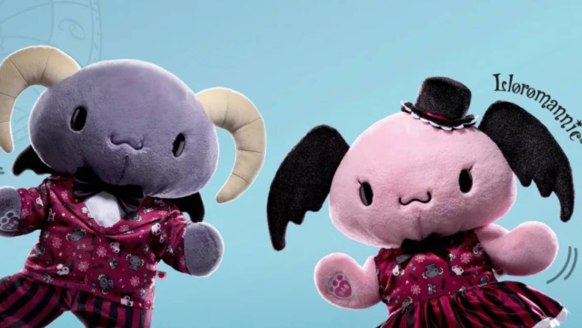 The 2026 Build-a-Bear Sanrio Halloween plush include Hello Kitty Cinnamoroll and Lloromannic characters Berry and Cherry.