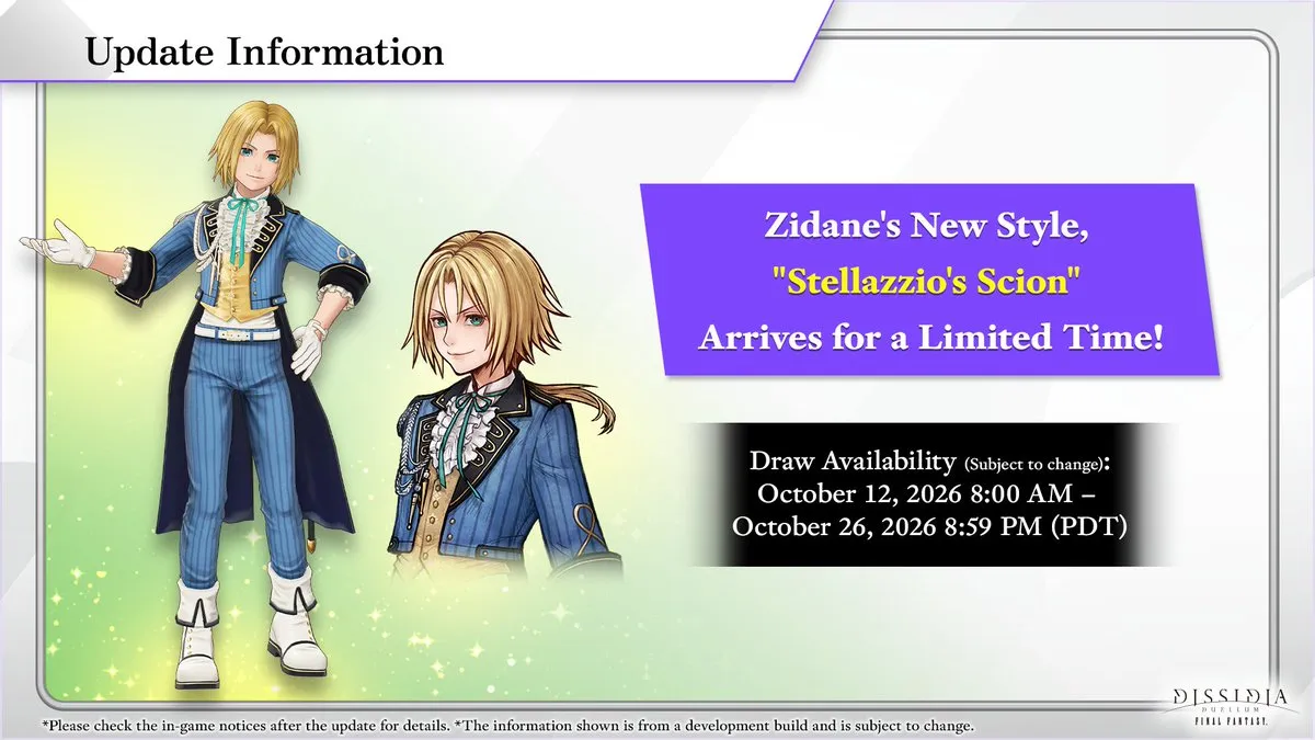 Next Dissidia Duellum Final Fantasy FFIX Character Is Kuja