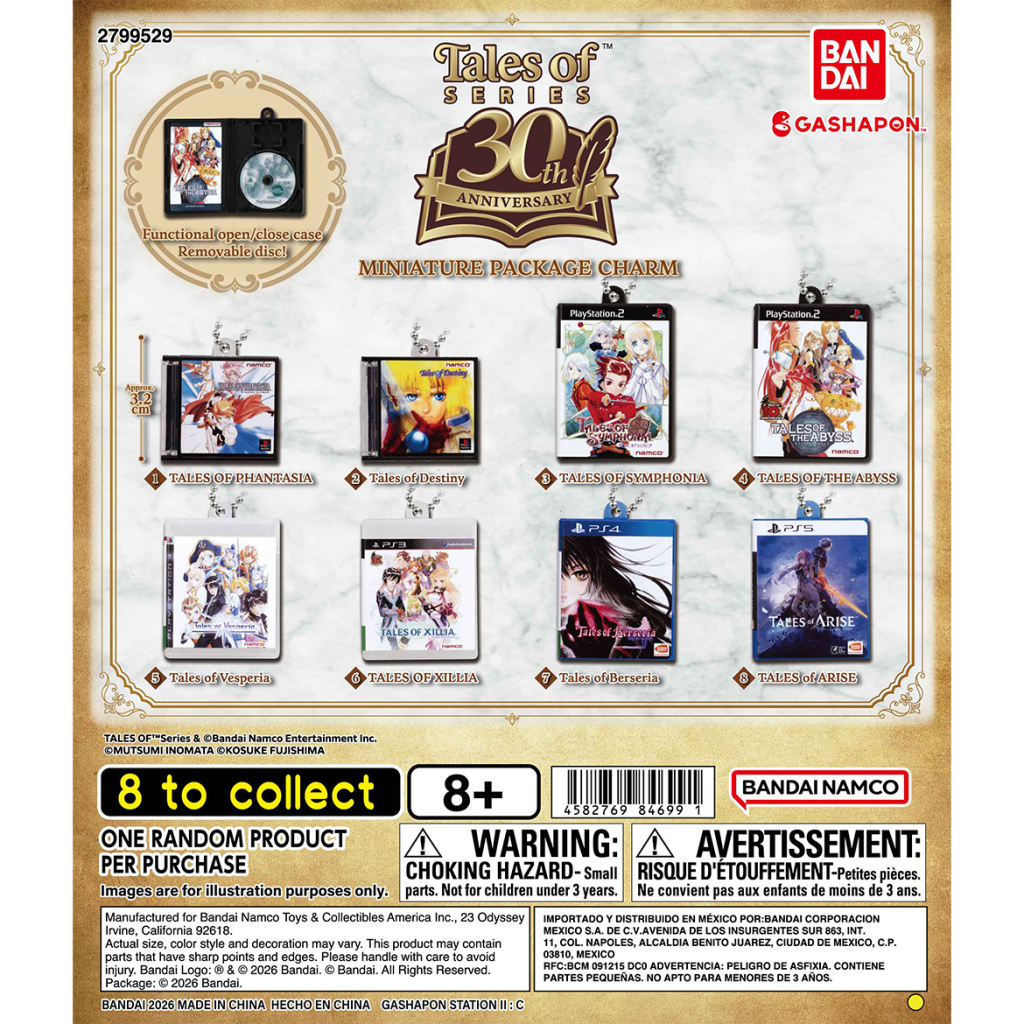 Tales of series PS1 PS2 PS3 PS4 PS5 Games Keychains Head to US