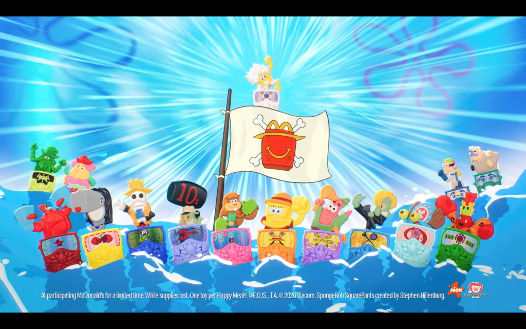 McDonald’s Spongebob One Piece Happy Meal Toys Launch Soon