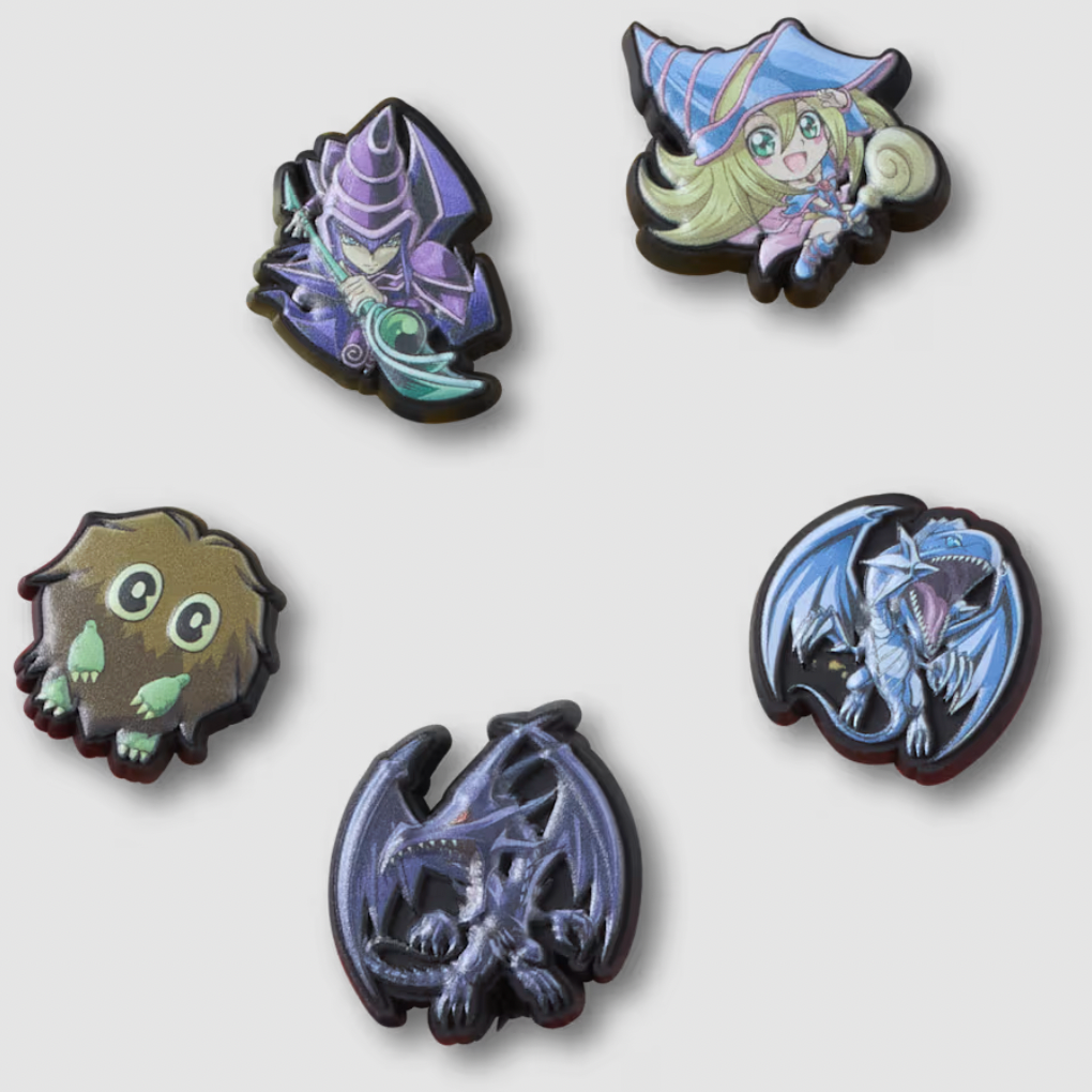 The Yu-Gi-Oh Crocs shoes and Jibbitz charms based on characters and monsters from the series will all launch next week.