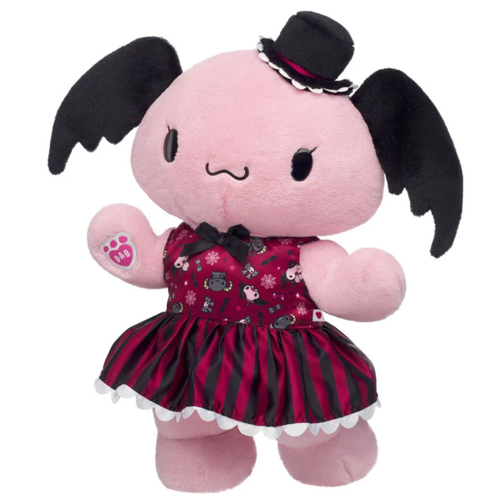 The 2026 Build-a-Bear Sanrio plush line includes staples like Hello Kitty and Cinnamoroll and Lloromannic characters Berry and Cherry.