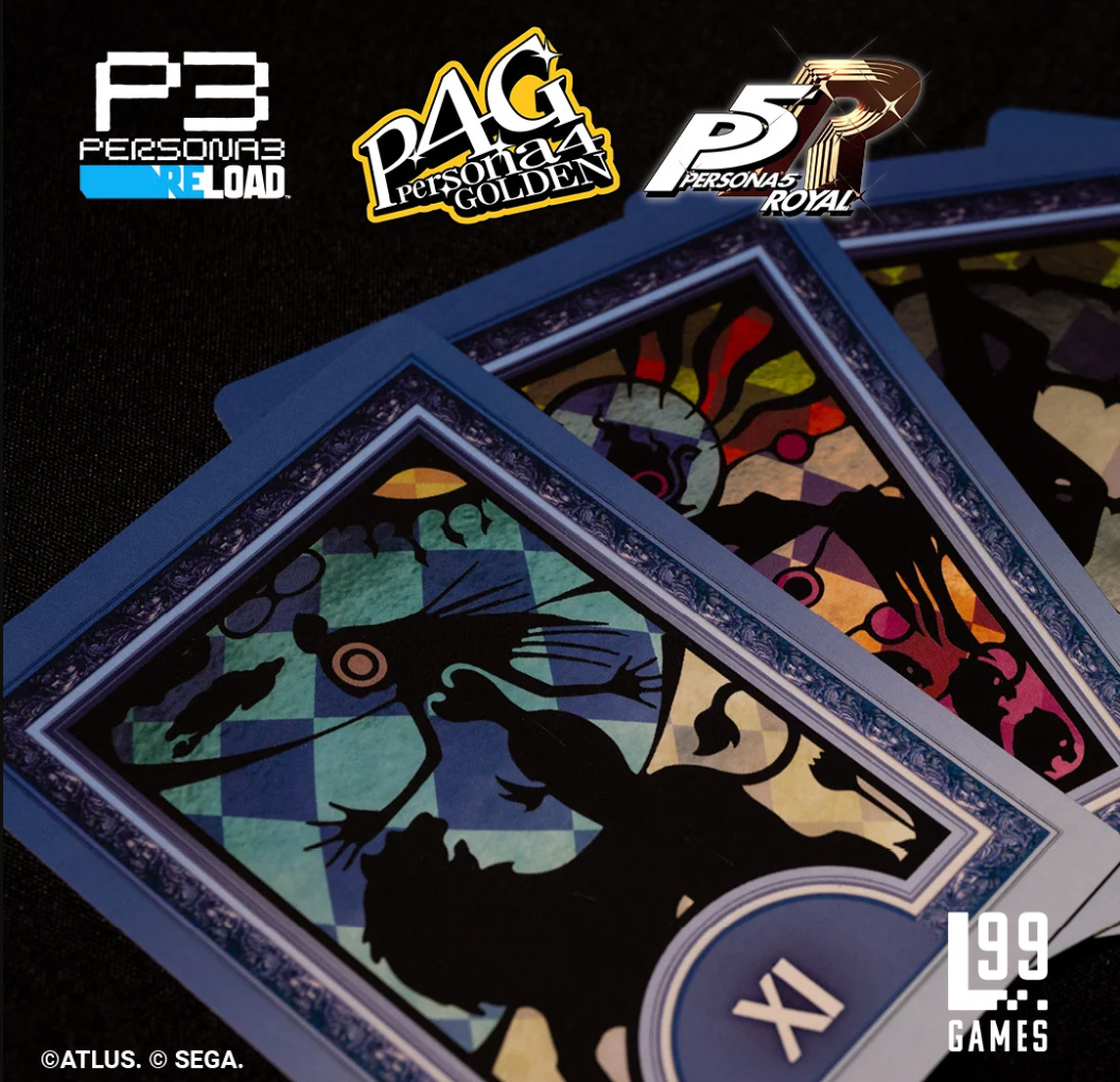 The new Persona Tarot Deck Collection has cards based on 3, 4, and 5, but doesn't include any full 78-card deck.