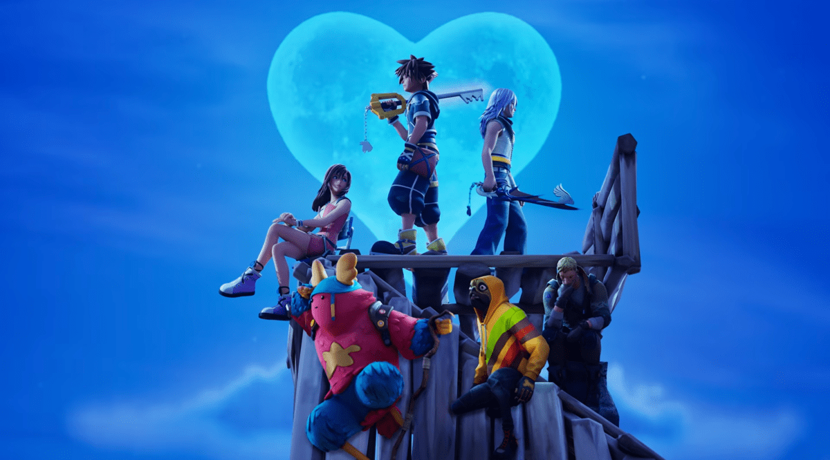 4 Kingdom Hearts Characters Make Their Fortnite Debut Sora Kairi Riku Roxas