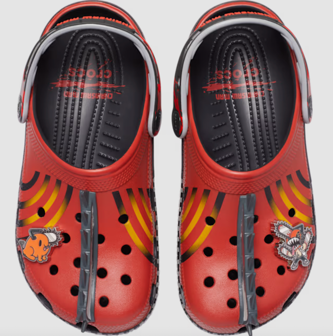 The Crocs Chainsaw Man crossover collection features shoes based on Denji, Power, Pochita, and Public Safety Saga characters.