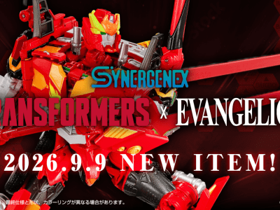 Transformers Rodimus Prime - Evangelion EVA 02 crossover action figure by Takara Tomy Synergenex