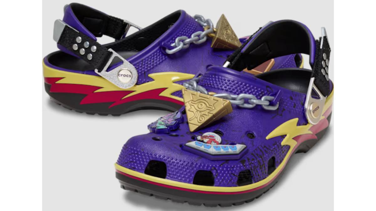 The Yu-Gi-Oh Crocs shoes and Jibbitz charms based on characters and monsters from the series will all launch next week.