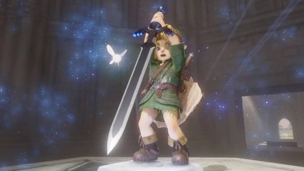 The Legend of Zelda: Ocarina of Time - Drawing the Sword