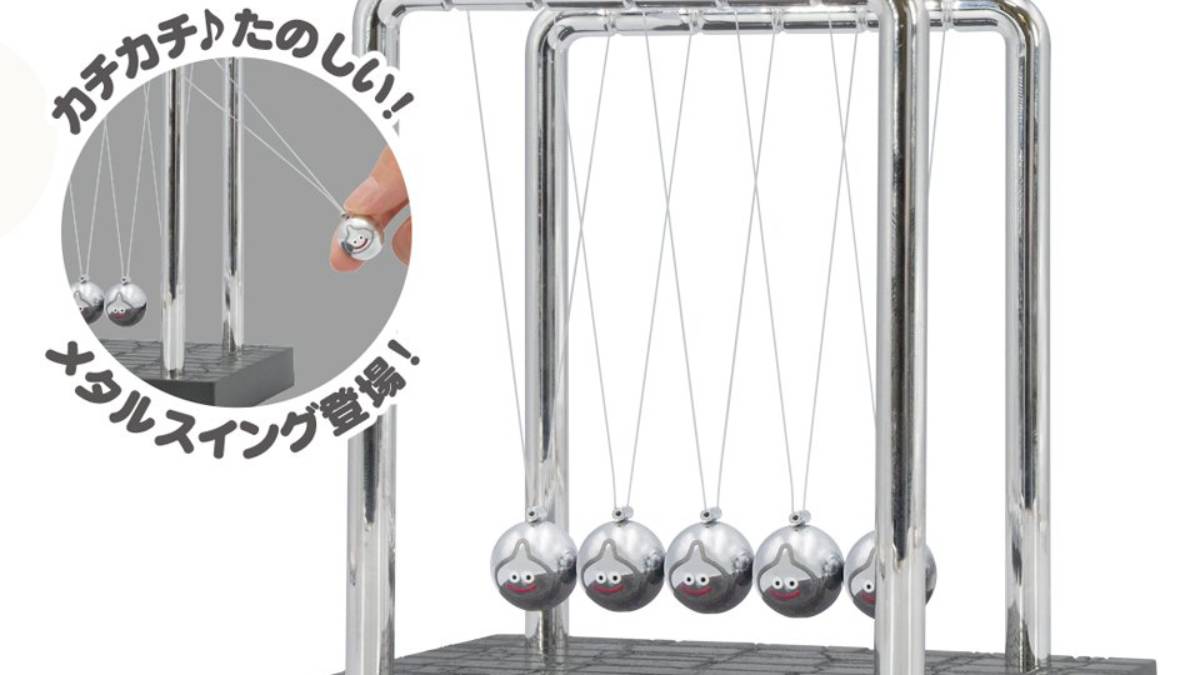 Dragon Quest Newton’s Cradle Lets Us Swing Metal Slimes