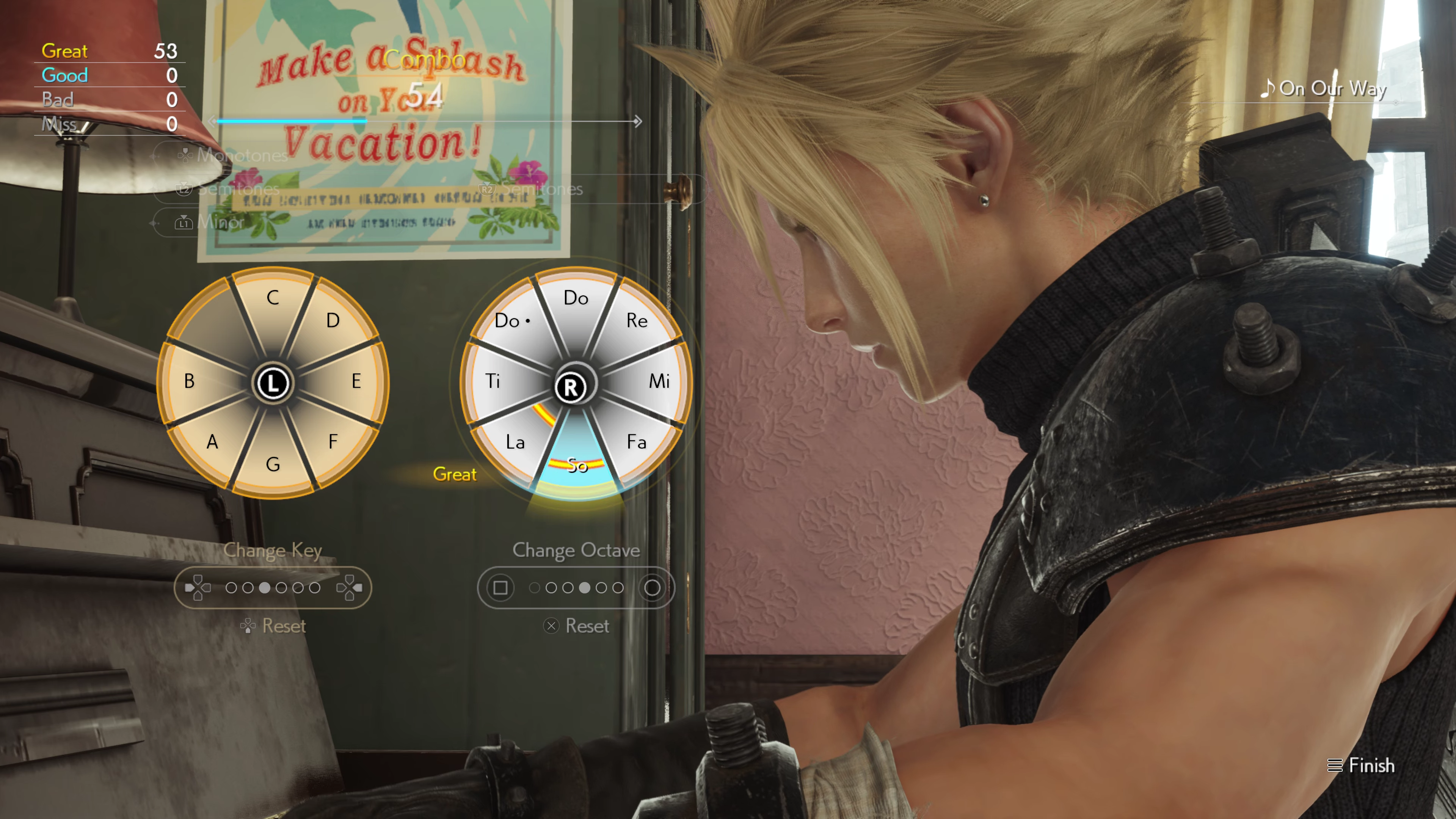 The Final Fantasy VII Rebirth piano minigame will be back in FFVII Revelation and feature a few more instruments.