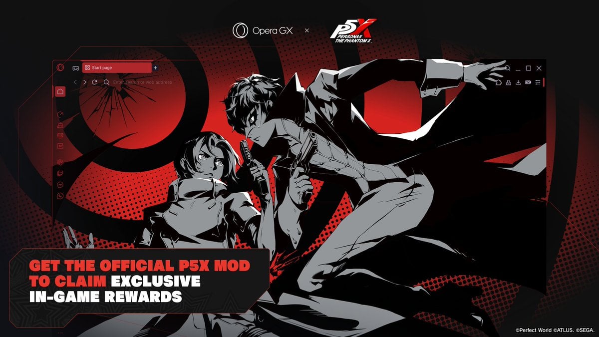 An Opera GX Persona 5: The Phantom X promotion is running that gives people a free four-star character ticket.