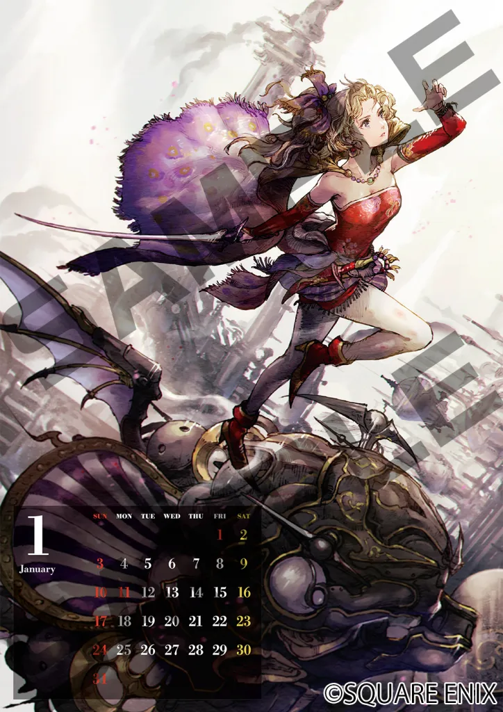 First Final Fantasy Series 40th Anniversary 2027 Calendar Art Shared
