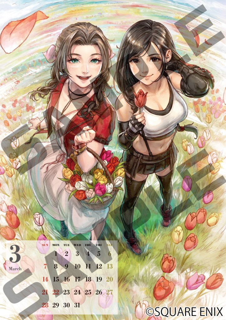 First Final Fantasy Series 40th Anniversary 2027 Calendar Art Shared
