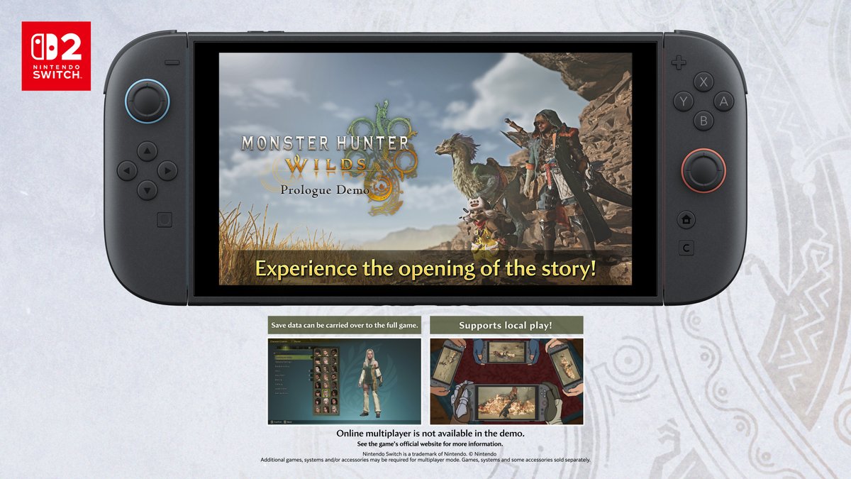 Monster Hunter Wilds Switch 2 Demo Offers Local Multiplayer