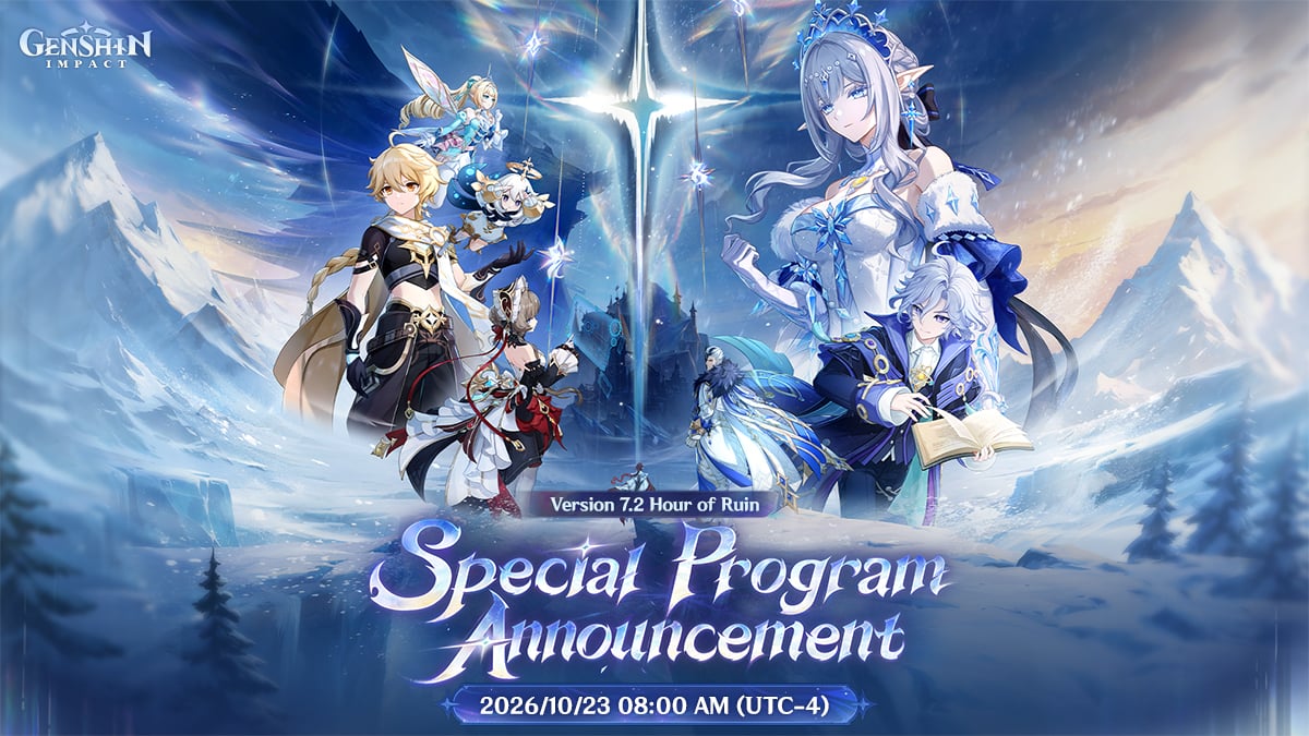 7.2 Genshin Impact Special Program Dated, EP Album for 7.1 Released