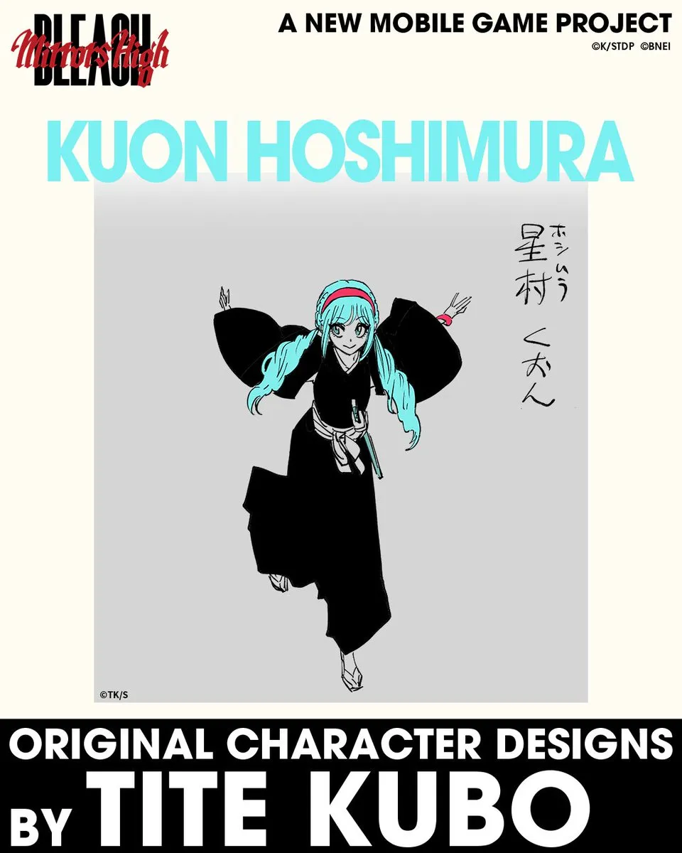 The Bleach Mirrors High release date and an array of newly designed characters from Tite Kubo all appeared. 