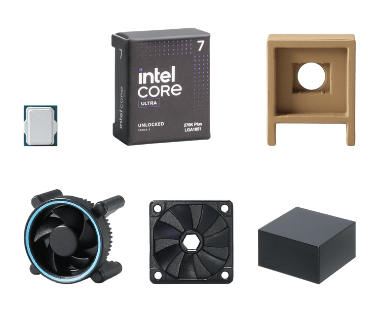 The Tarlin gashapon collection ads a teeny PC case, motherboards, and parts to a capsule machine series for building a small desktop replica.