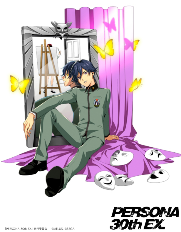 persona 1 protagonist 30th anniversary exhibition artwork