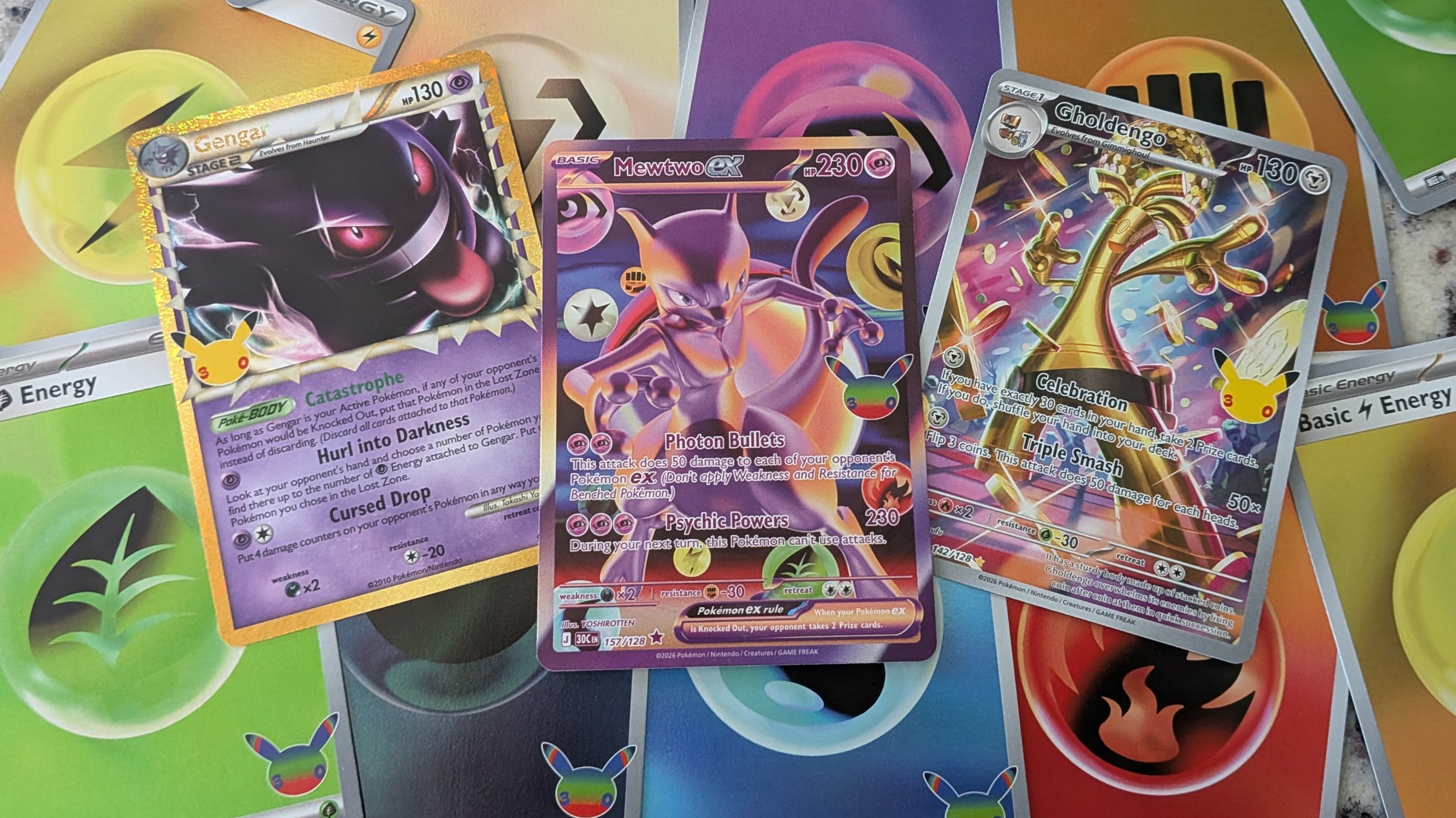 Pokemon TCG the best 30th Celebration cards Gengar Mewtwo Gholdengo