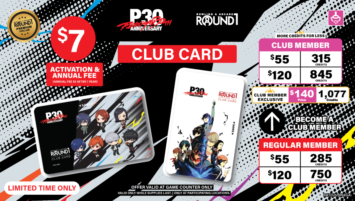 Persona 30th Anniversary Round1 Arcade Event Starts merchandise