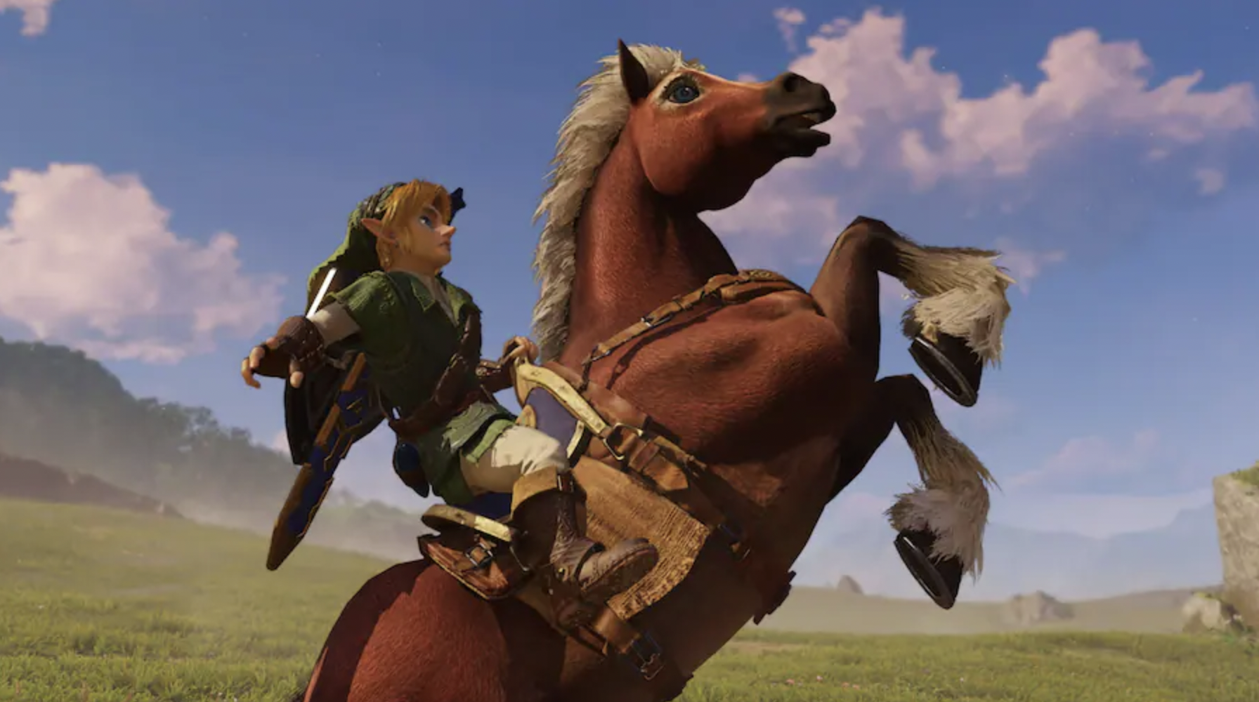 Best Buy Holding Legend of Zelda: Ocarina of Time Remake Midnight Launch