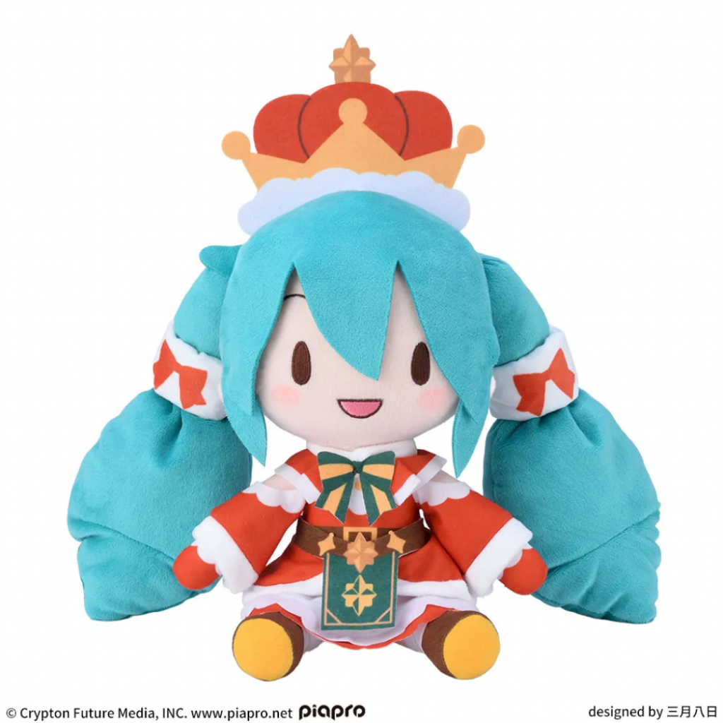 The Christmas 2026 Hatsune Miku merchandise consists of three kinds of Fuwapuchi plush and a FIGURIZMα figure.