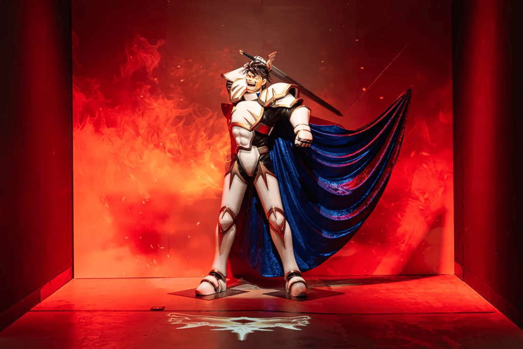 Suikoden 30th anniversary exhibition life-size statues - Luca Blight
