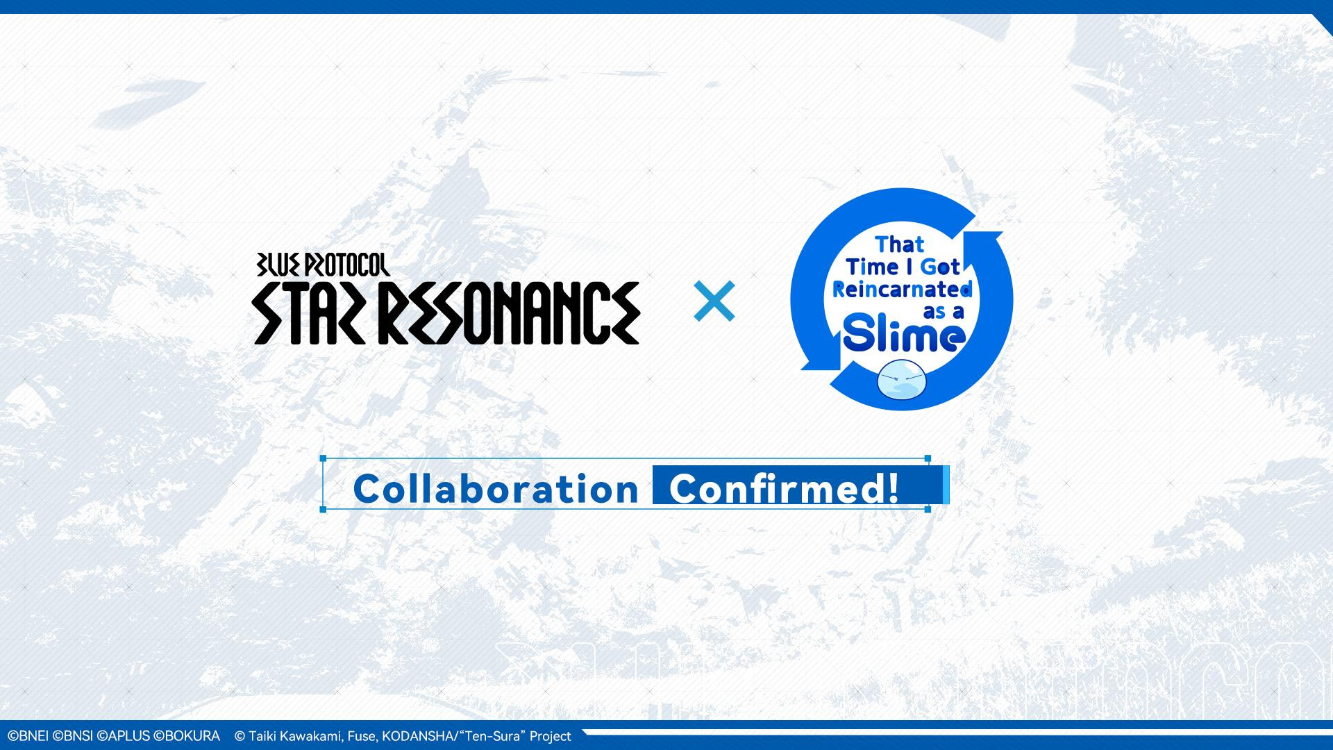 The promised third anime crossover for Blue Protocol: Star Resonance is That Time I Got Reincarnated as a Slime Tensura.